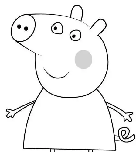 小猪佩奇简笔画儿童图片大全4张讲解,图片,简笔画-学笔画