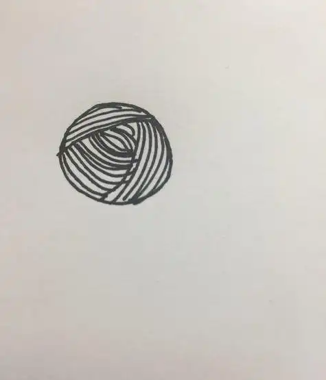 两团毛线球简笔画步骤图解怎么画两团毛线球