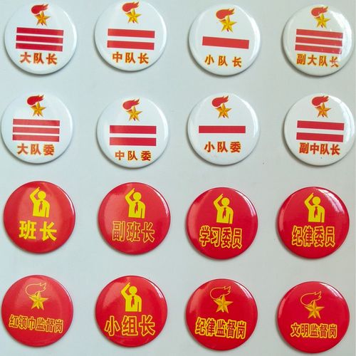 小学生队长徽章别针款标志学习委员队徽少先队徽班委班级委员班长