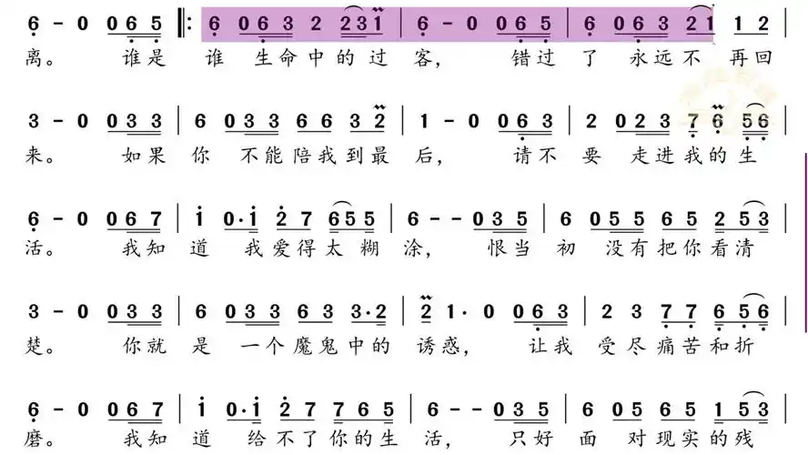 戴谱乐电子乐谱器为你制作你永远不懂我伴奏示范动态谱流行歌曲流