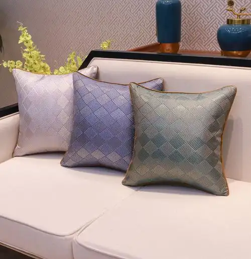 抱枕红木沙发靠背垫欧式轻奢床头靠垫套样板房间腰靠枕含芯新中式