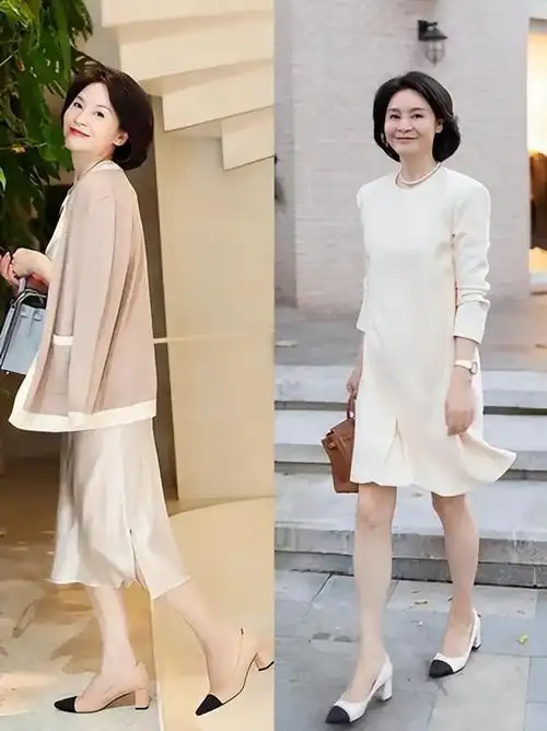 45 女人不要打扮得太老气!发不过肩,穿衣得体,才美得优雅