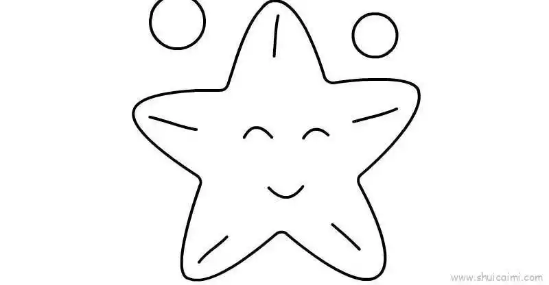 海星教程儿童画怎么画 海星教程简笔画简单又好看