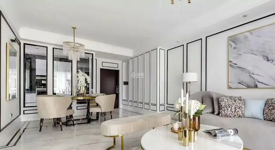 精美3室2厅现代轻奢风格效果图-创宅装修网