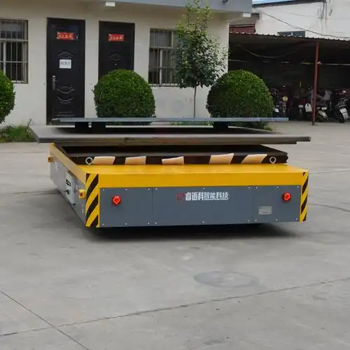 20吨电机驱动无轨搬运车模具运输无轨地平车车间内电动无轨过跨车