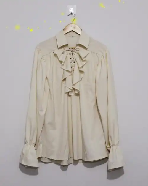 哈昱欧美灯笼袖衬衫中世纪男女复古演出系带英伦宫廷蓬蓬袖舞台宽松衣