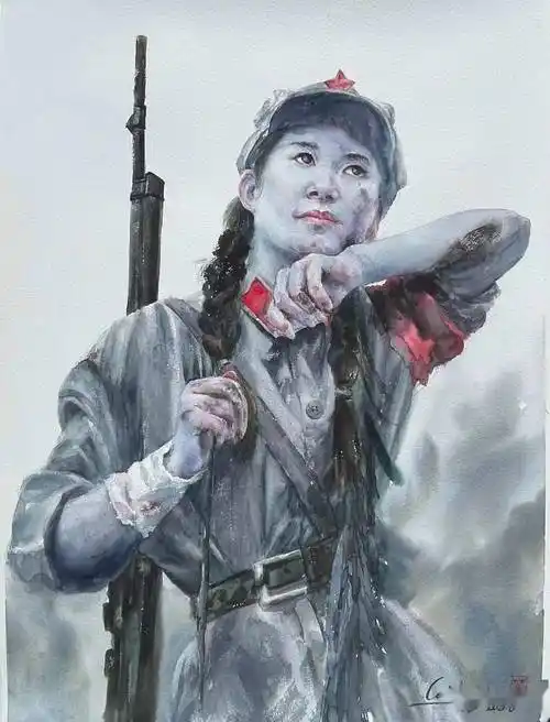 展览丨红军长征转战石壕主题美术作品展在石壕拉开帷幕