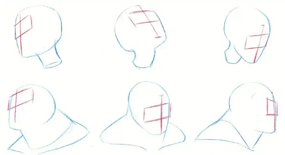 头部线稿起型详细步骤
