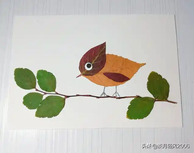 如何做贴纸(幼儿手工简单叶贴画孩子一学就会)