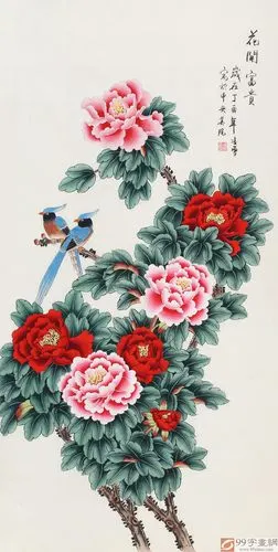凌雪 四尺《花开富贵》 北京美协会员 - 牡丹画 - 99字画网