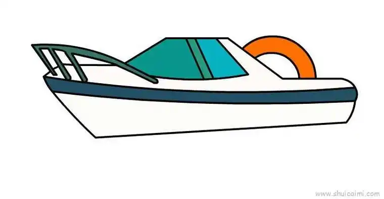 快艇儿童画怎么画 快艇简笔画图片