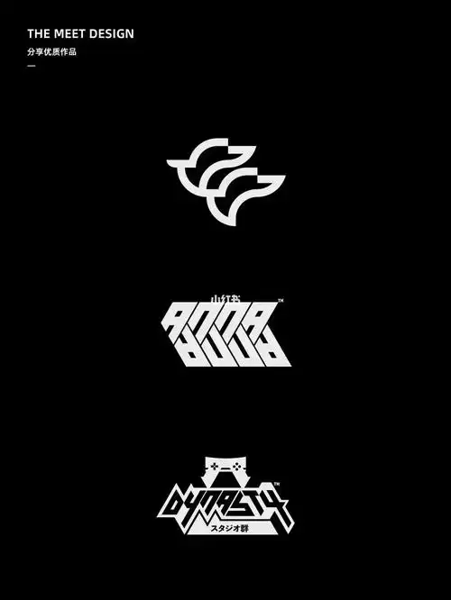 潮牌logo,极简复古风,简约图标设计