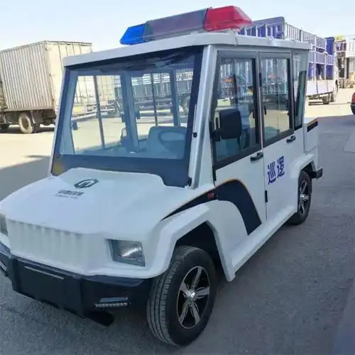 翱毓aoyuxl4401b全封闭电动四轮巡逻车两排五座巡逻电动车警车悍马款