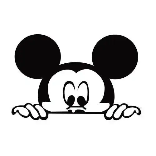 米奇徽章简笔画