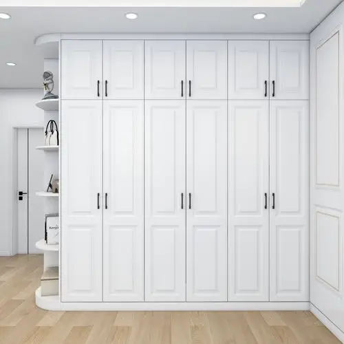 工厂兔宝宝衣柜全屋定制家具轻奢极简风格卧室走入衣柜