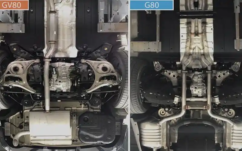韩国的劳斯莱斯?现代杰恩斯gv80 vs g80底盘大对比