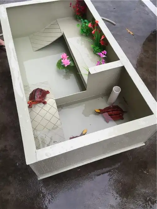 乌龟缸别墅龟箱陆龟箱养殖箱黄缘龟南石种龟草龟巴西龟龟池带晒台