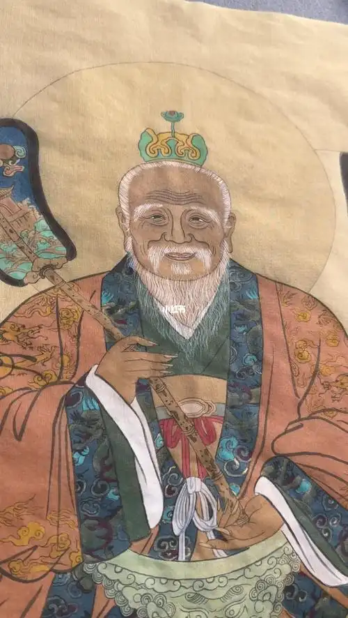 太上老君  #国画  #人物画  #白描  #三清