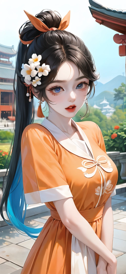 ai绘画:二次元古装小姐姐,小清新壁纸