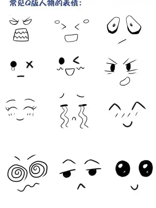 q版人物的表情