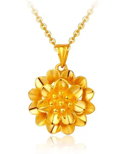 花朵黄金足金吊坠(工费:120,约5.07g)