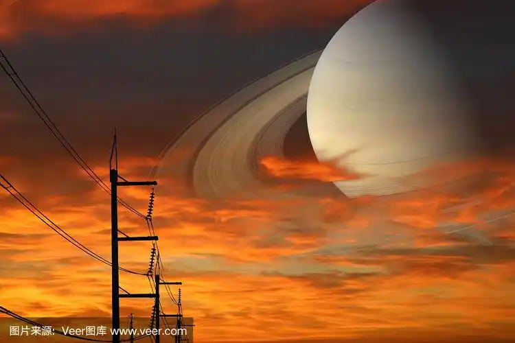 天空,土星,柱子,能源,巷