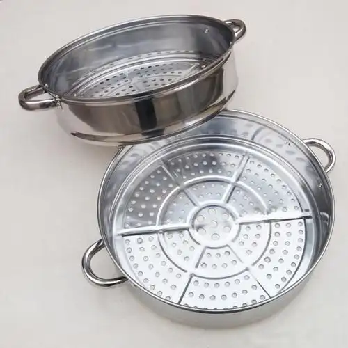 不锈钢蒸笼蒸屉蒸包子30/32/34cm大容量蒸锅篦子加高蒸格笼屉优惠券