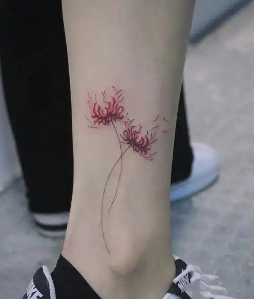 9张寓意思念的彼岸花纹身图片