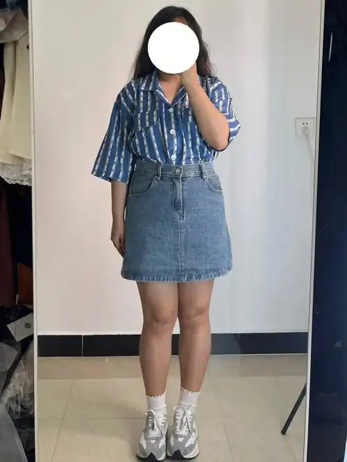 155厘米120斤今天是个酷girl