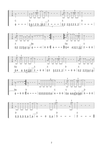 蓝莲花>>电吉他经典独奏带高清谱