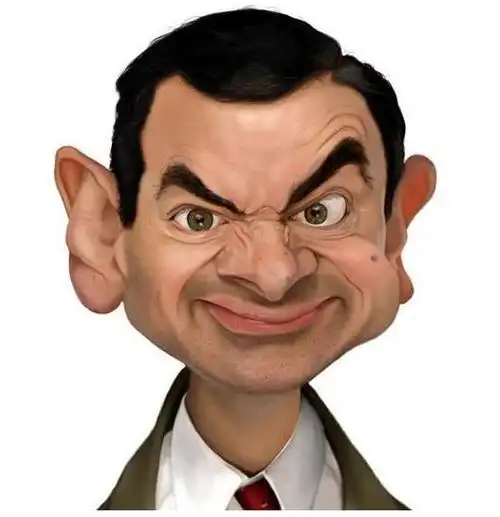 憨豆先生漫画像