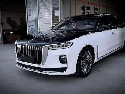 红旗h9黑白双拼可还行?#汽车 #随拍#红旗h9 #汽车摄影