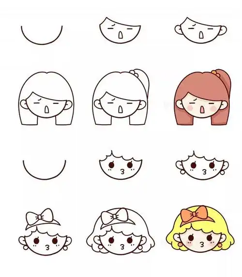 简笔画怎么画可爱的小人(一大波可爱的小人简笔画教程)(1)