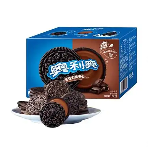 聚划算百亿补贴奥利奥夹心饼干巧克力味696g盒