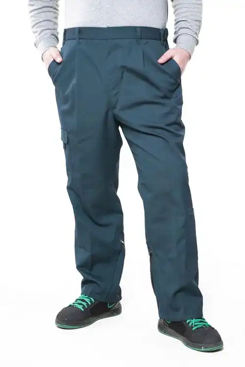 02春秋飞行布裤防静电阻燃多功能裤子毛料灰蓝飞行员配飞行皮衣穿