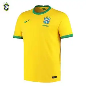 正品2021美洲杯巴西队主场球衣10号内马尔足球服球迷版男短袖