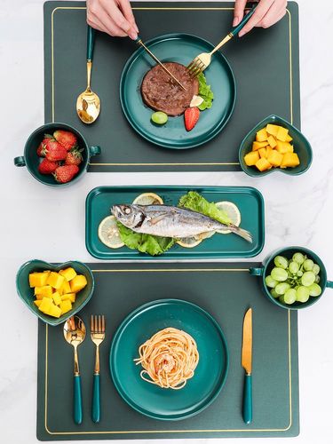 餐餐具全套牛排餐盘家用刀叉盘子套装摆盘情侣吃牛排牛扒西餐盘.