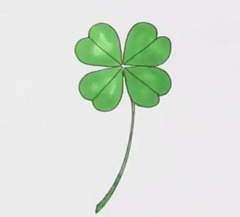 四叶草简笔画怎么画 四叶草简笔画图片彩色简单画法