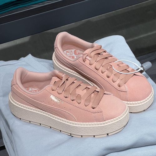 彪马puma 蕾哈娜板鞋女子 嫩粉色厚底松糕鞋低帮女鞋365830-05