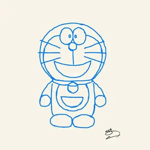哆啦a梦简笔画