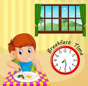 早餐时间图片
