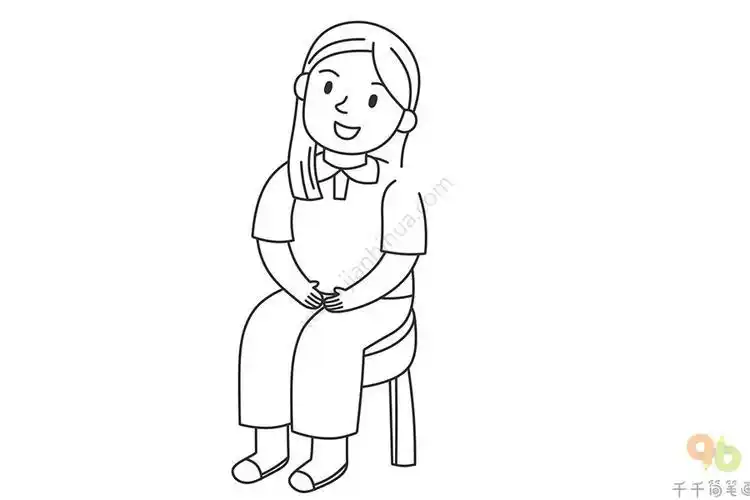 画法母亲节的简笔画的教程我的好妈妈怎么画我的好妈妈简笔画步骤儿童