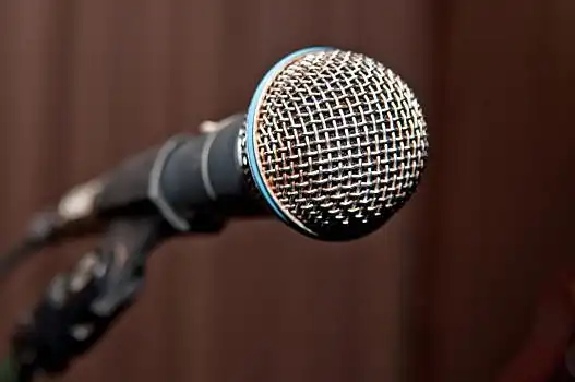 金属,麦克风,舞台,表演
