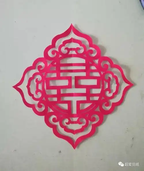 如意纹的剪纸图案简单的