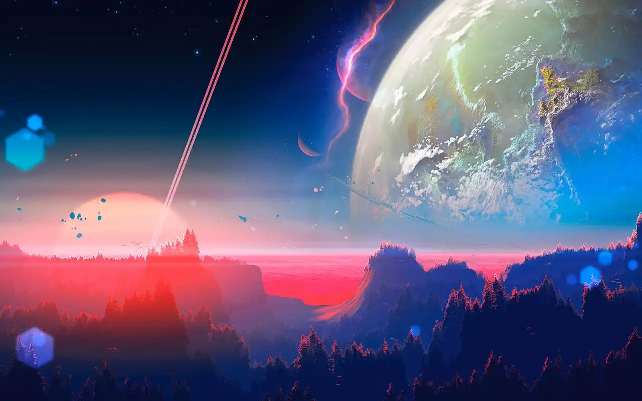 炫彩背景创意电脑桌面壁纸图片