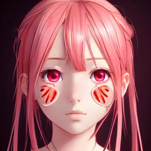 少女心草莓粉色系动漫头像