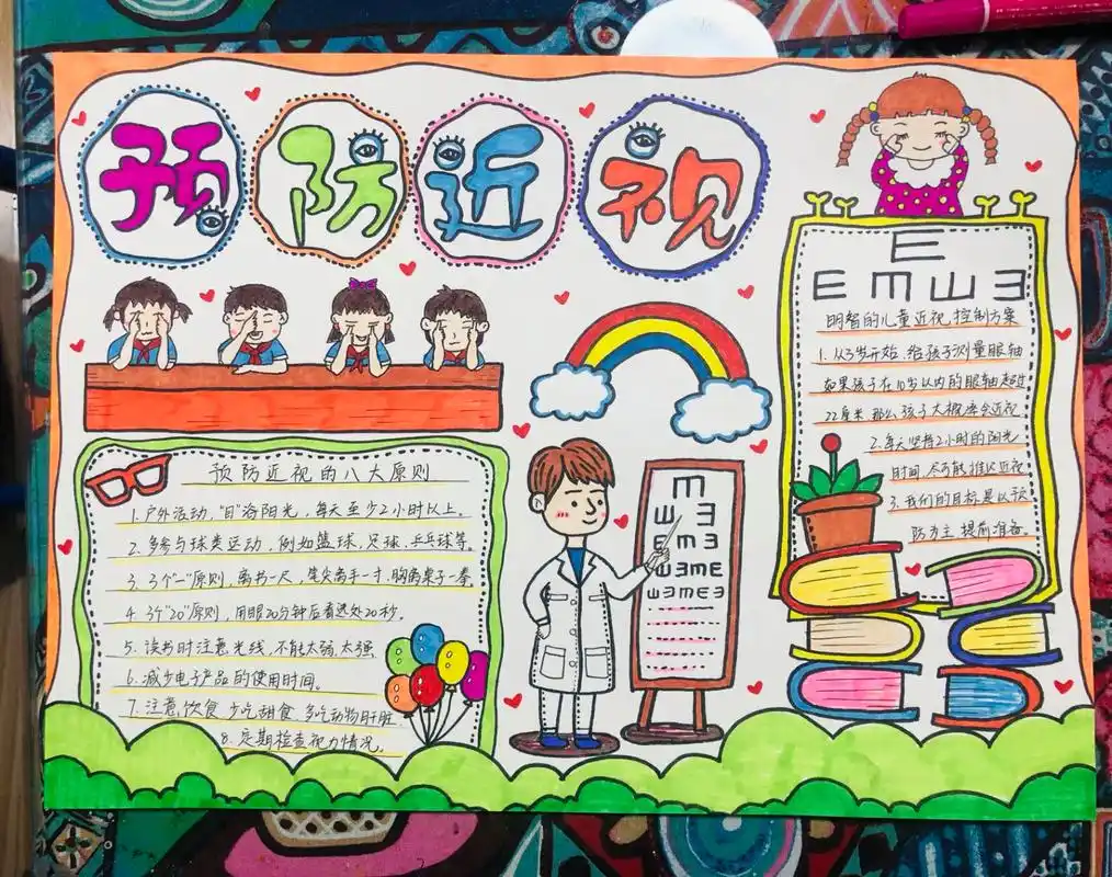 预防近视手抄报
