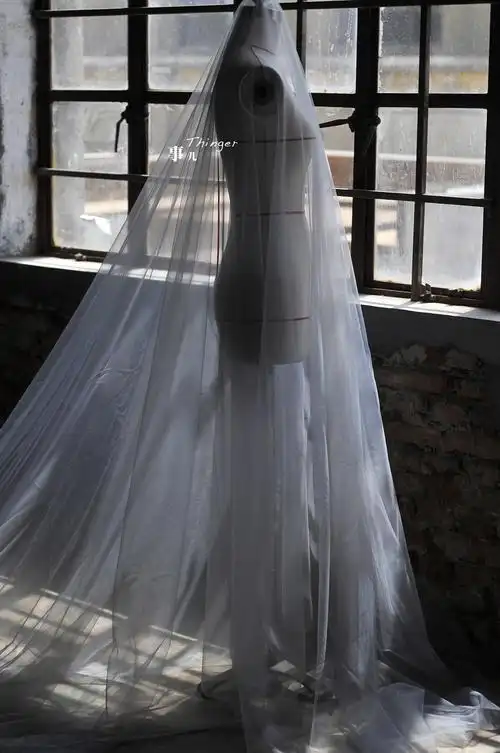 超透明婚纱网纱-高定礼服面料透视装布料 320cm超宽幅/基础色系