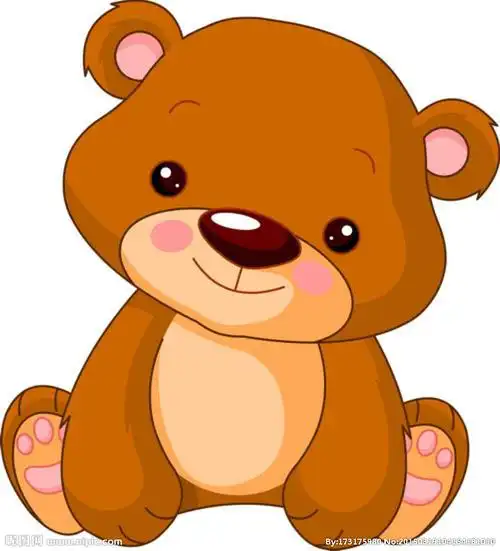 玩具熊卡通矢量素材图片