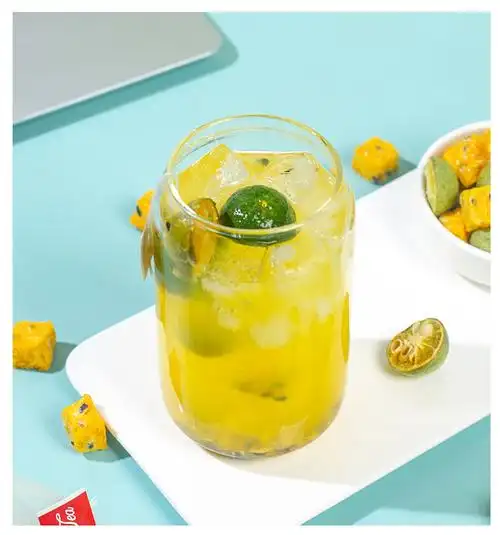 青桔百香果茶柠檬片水果茶包独立小包装夏季奶茶店网红饮品冷泡茶 青